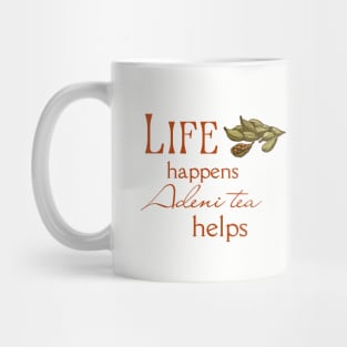 Yemeni Tea Mug | Life Happens, Adeni Tea Helps | Gifts for Yemenis | Gifts for Yemeni Americans Mug